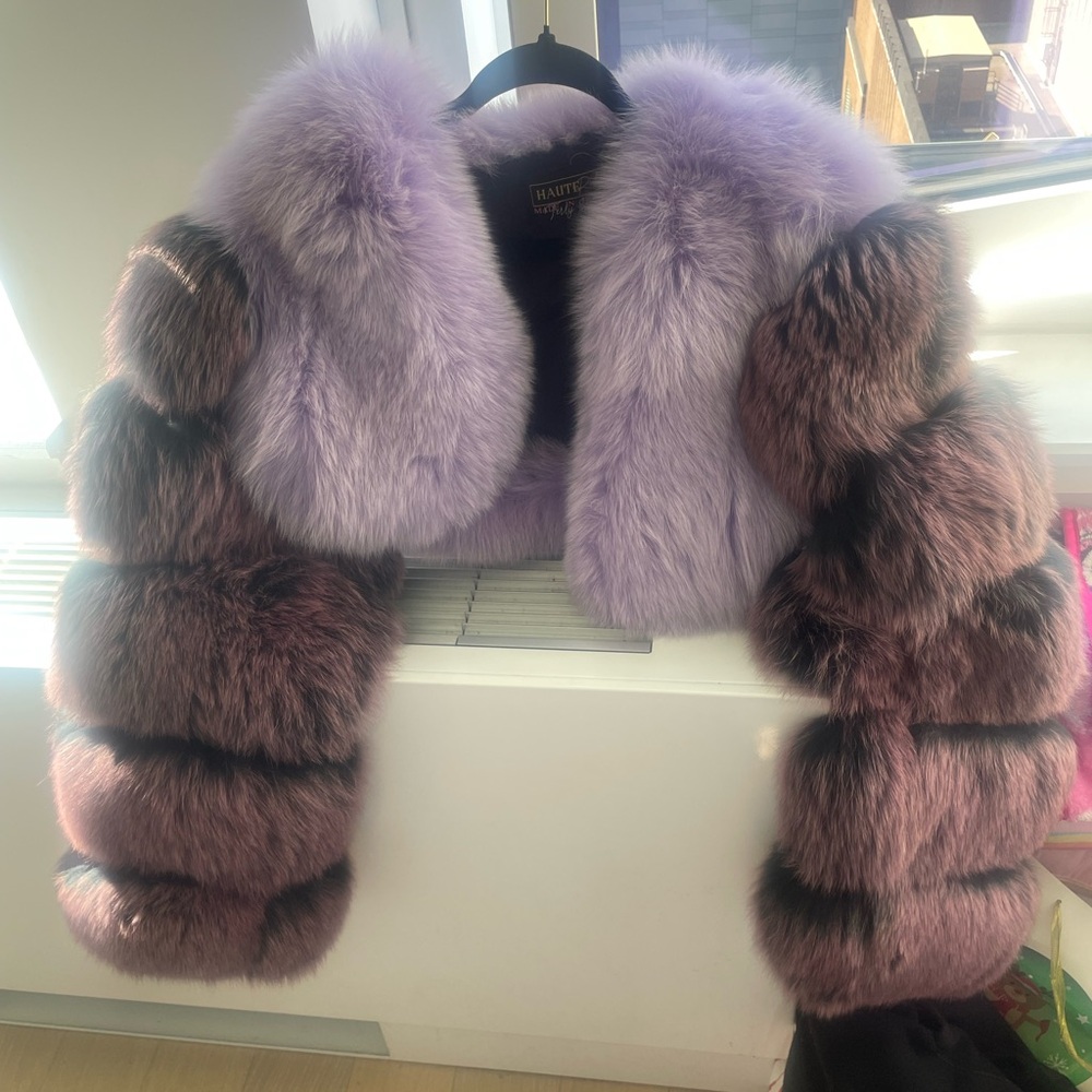 FOX FUR Cropped Coat